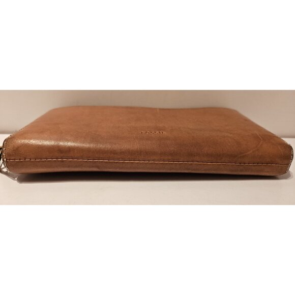 Fossil Cowhide Leather Sydney Zip Around Clutch Wallet 8x4 - Picture 2 of 16